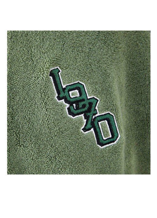 KENZO K Vtiger badjas van  katoen met logoprint - detail 7 groen