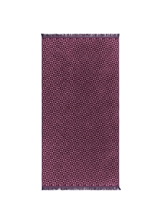 KENZO Kenzoka badhanddoek 70 x 140 cm - voorkant 5 aubergine
