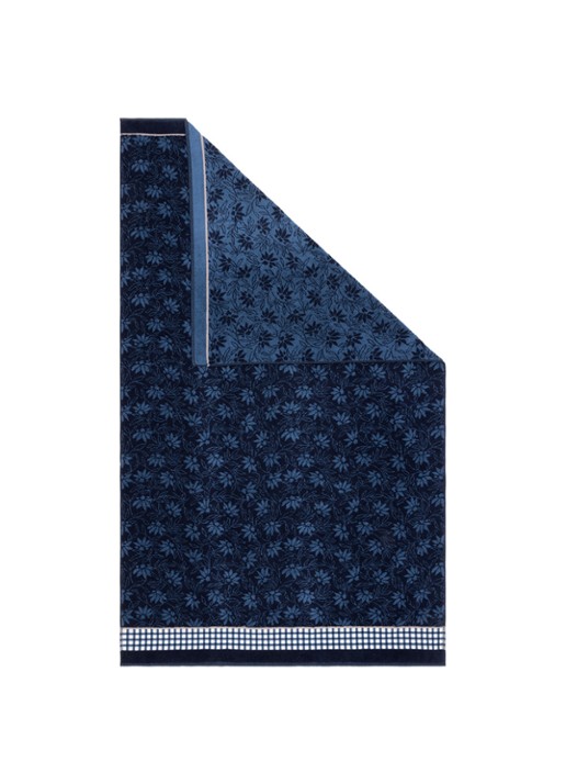 KENZO Rythm badhanddoek 70 x 140 cm - voorkant 4 donkerblauw
