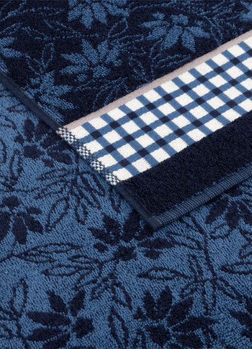 KENZO Rythm badlaken 90 x 150 cm - voorkant 3 donkerblauw