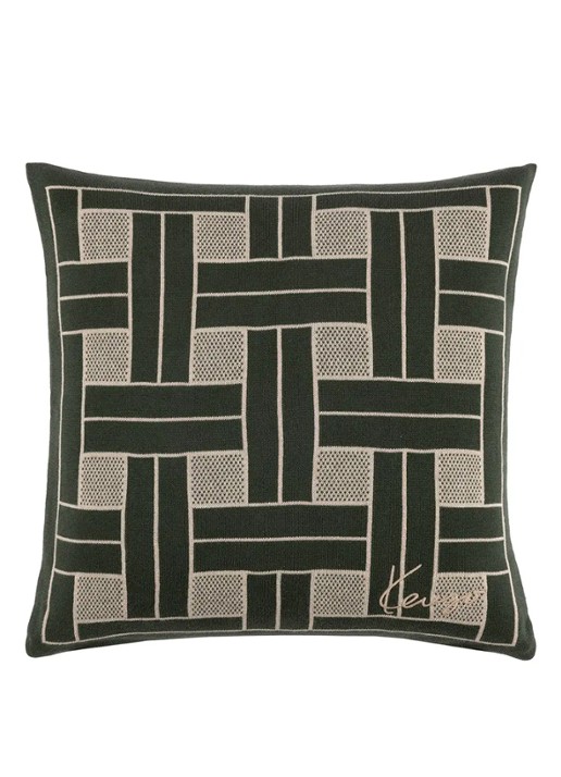 KENZO Sierkussen 45 x 45 cm - voorkant 2 khaki