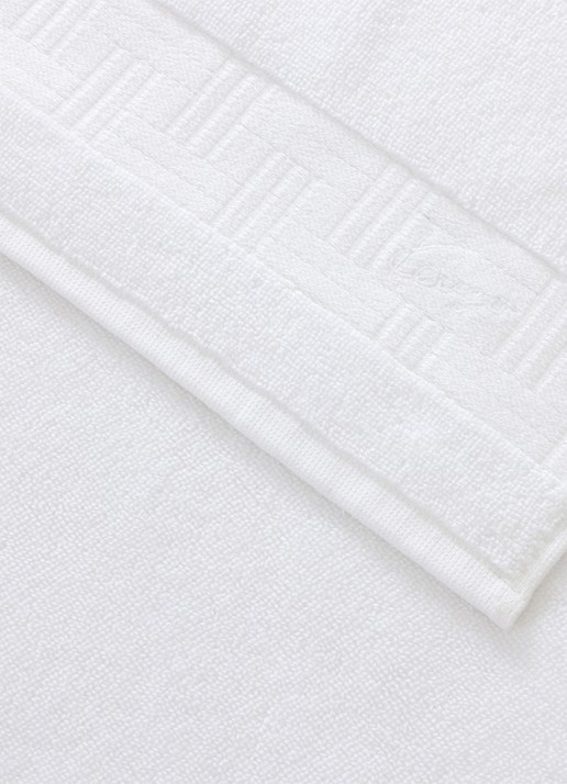 KENZO Weave badhanddoek - 55 x 100 cm - voorkant 2 wit