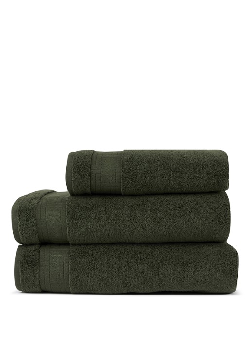 KENZO Weave badlaken - 92 x 150 cm - detail khaki