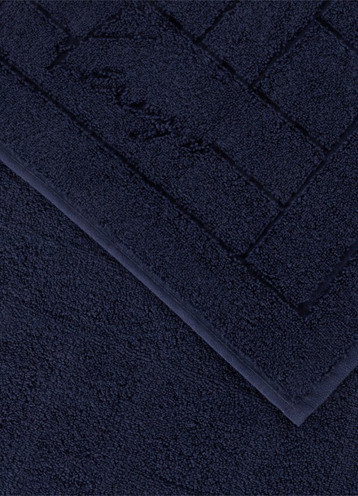 KENZO Weave badmat 55 x 80 cm - voorkant 2 donkerblauw