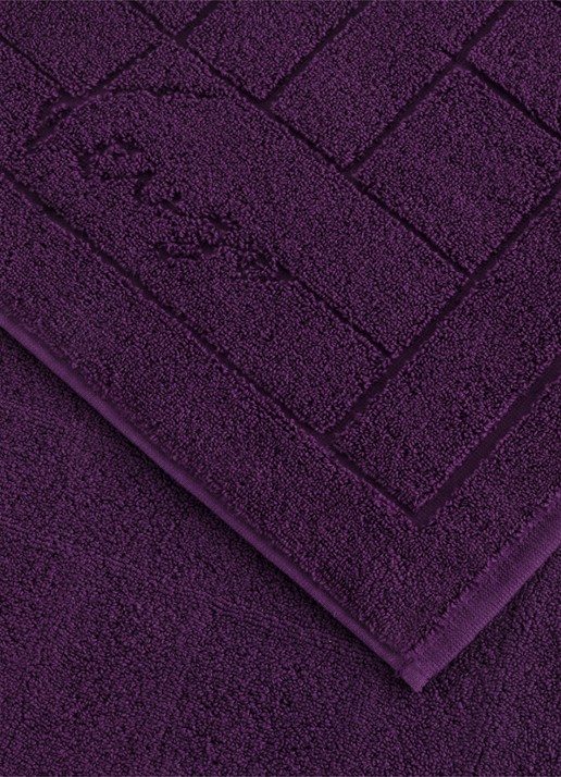 KENZO Weave badmat 55 x 80 cm - voorkant 2 aubergine