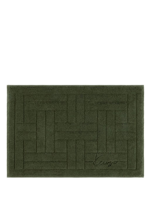 KENZO Weave badmat 55 x 80 cm - voorkant khaki