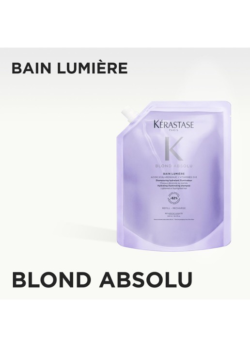 Kérastase Blond Absolu Bain Lumière - shampoo navulling - voorkant 2 beige