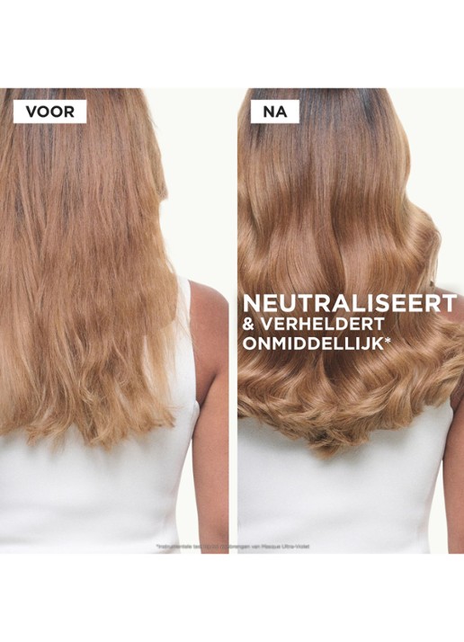 Kérastase Blond Absolu Masque Ultra-Violet - haarmasker - achterkant beige