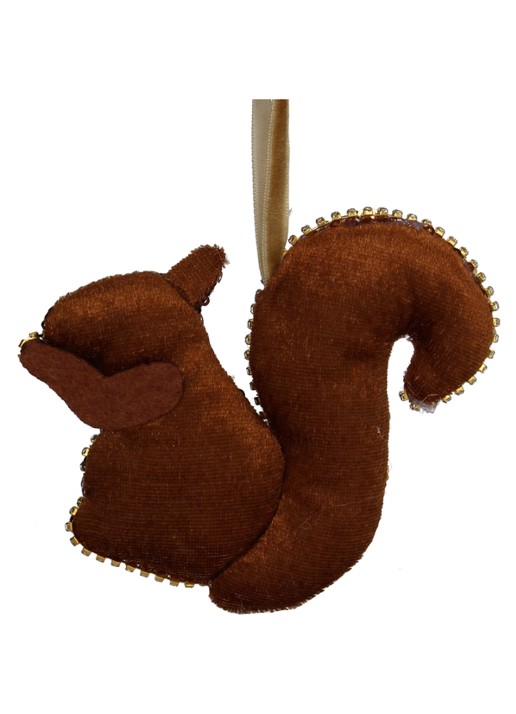 Kersten Eekhoorn kersthanger 12,7 cm - achterkant 3 bruin