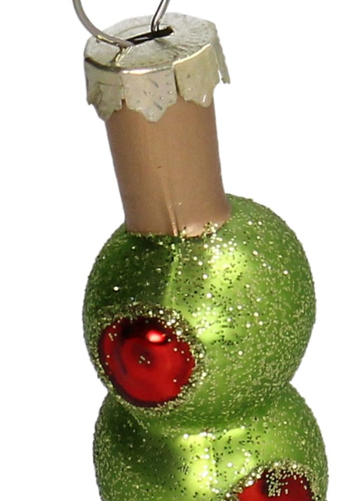 Kersten Olijven kersthanger 9,5 cm - detail groen