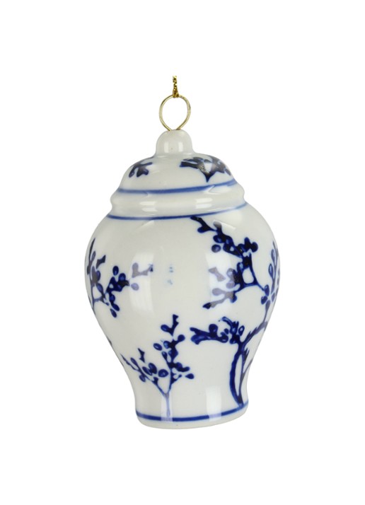 Kersten Porseleinen Pot kersthanger 8 cm - detail multicolor