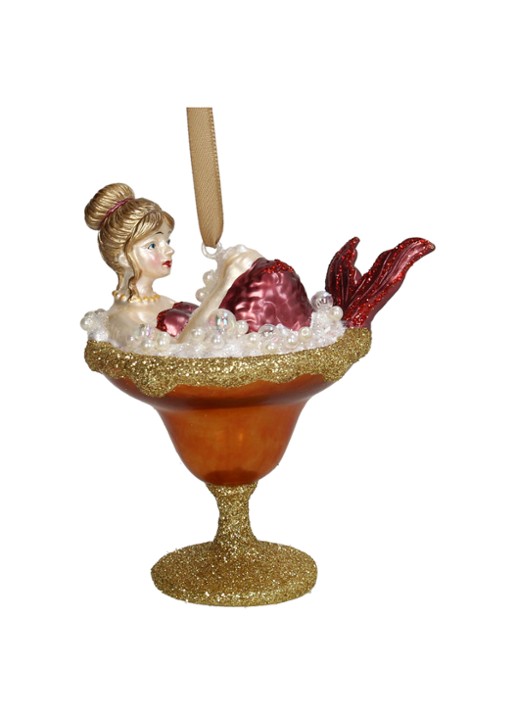 Kersten Zeemeermin Cocktail kersthanger 11,4 cm