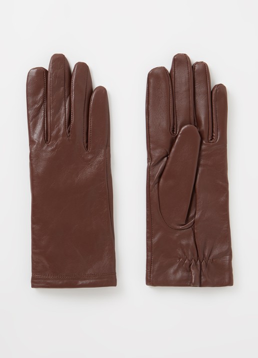 Kessler Chelsea Touch handschoenen van leer - voorkant donkerbruin
