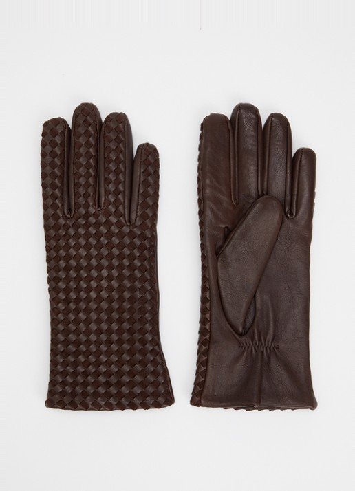 Kessler Mila handschoenen van leer met gevlochten detail