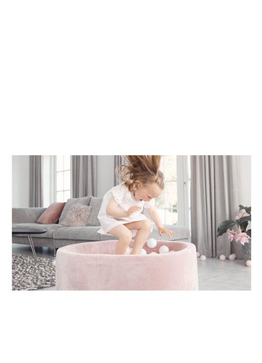 KidKii Boucle ballenbak 90 x 30 cm inclusief 150 ballen  - detail 2 roze