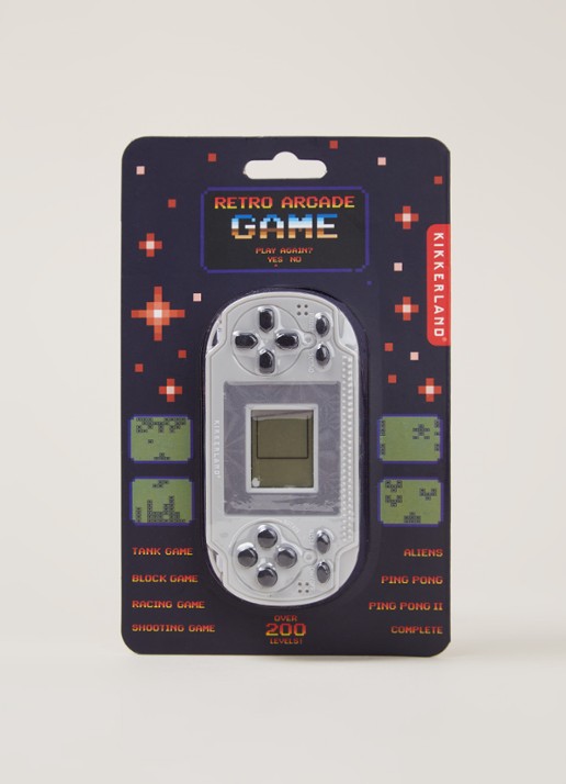 Kikkerland Retro Arcade game boy - voorkant 2 wit