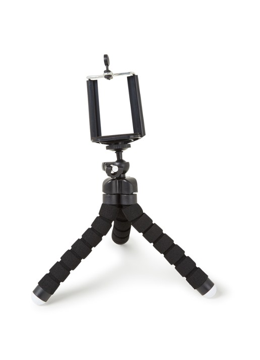 Kikkerland Telefoon tripod - voorkant zwart