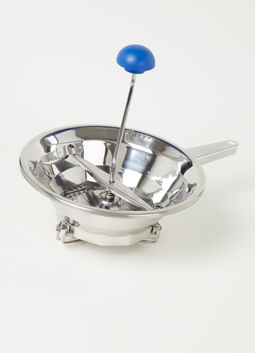 Kitchen Basics Passeerzeef 24 cm 3-delig - voorkant 2 zilver