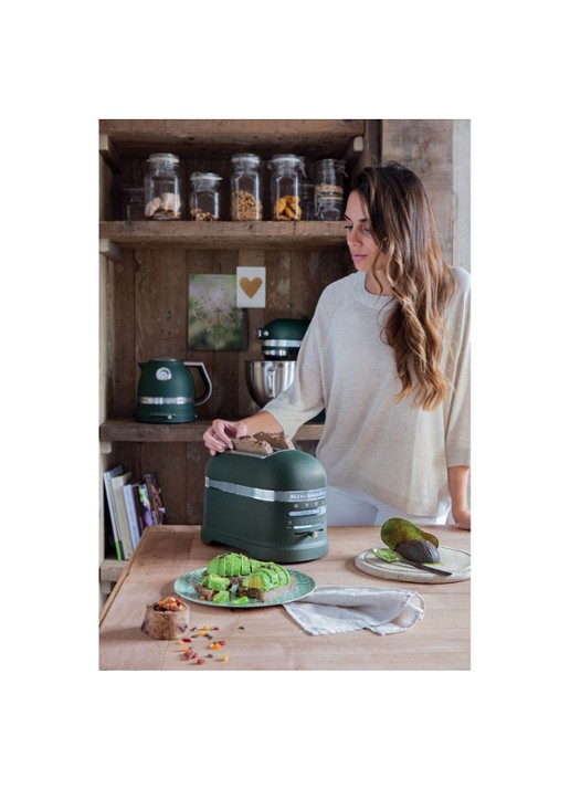 KitchenAid Artisan broodrooster 2-slots 5KMT2204 - Pebbled Palm - detail 6 groen