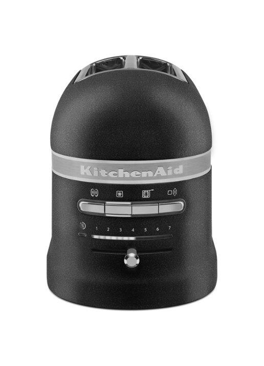 KitchenAid Artisan broodrooster 2-slots 5KMT2204 - Vulkaanzwart - voorkant 6 zwart