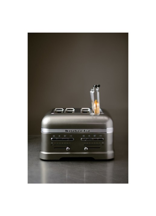 KitchenAid Artisan broodrooster 4-slots 5KMT4205TINGRS - Tingrijs - voorkant 4 grijs