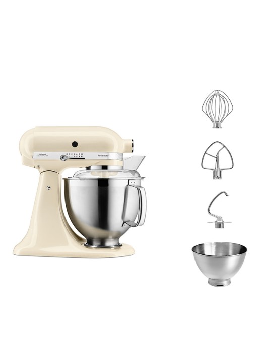 KitchenAid Artisan keukenmachine 4,8 liter 5KSM185PS - Amandelwit - detail 2 creme