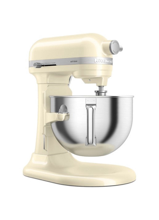 KitchenAid Artisan keukenmachine met in de hoogte verstelbare kom 5,6 liter - voorkant 7 amandelwit