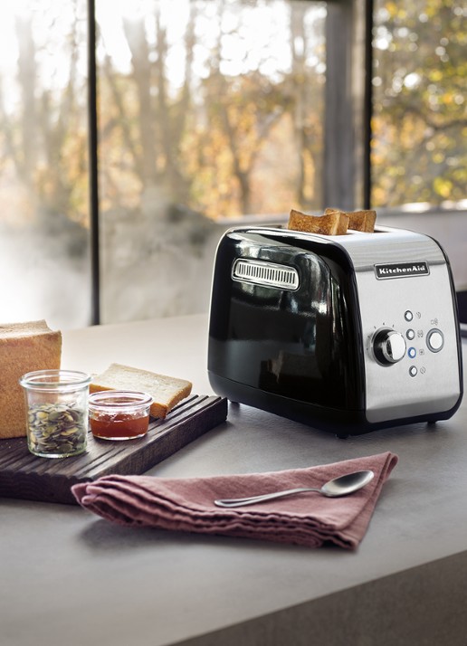 KitchenAid Broodrooster 2-slots 5KMT221 - Onyx Zwart - voorkant 2 zwart