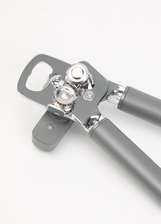 KitchenAid Classic blikopener met flesopener  - voorkant 2 grijs