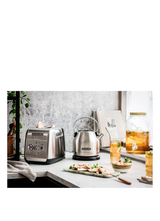 KitchenAid Classic waterkoker 1,25 liter 5KEK1222 - Roestvrij Staal - voorkant 7 zilver