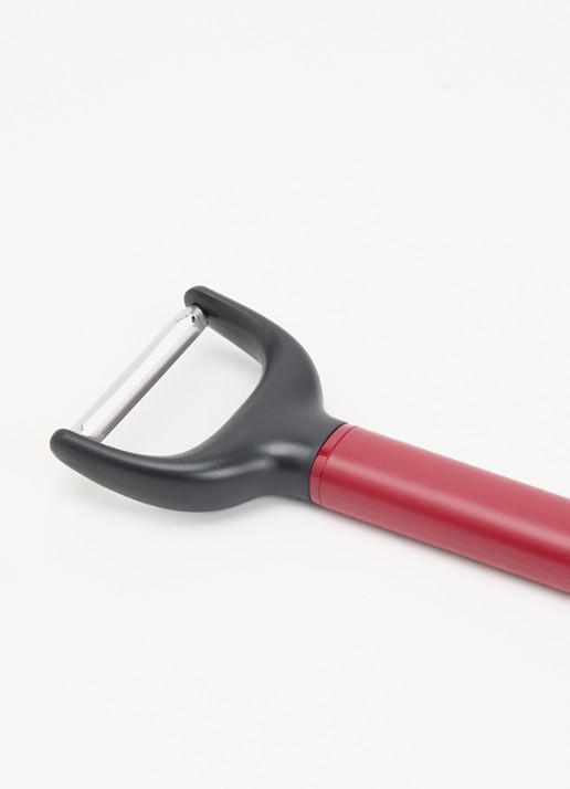 KitchenAid Classic Y dunschiller 18 cm  - voorkant 2 rood