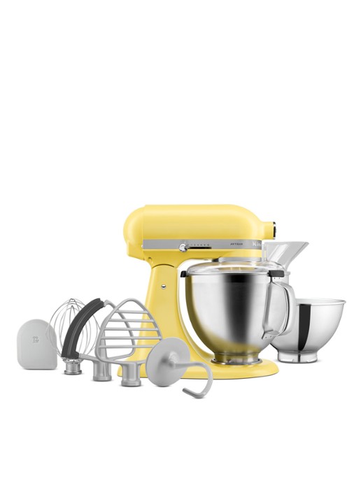 KitchenAid Colour Of The Year 2025 Artisan keukenmachine met kantelbare kop 4,7 liter 5KSM195PSEBT - Botergeel - detail 3 lichtgeel