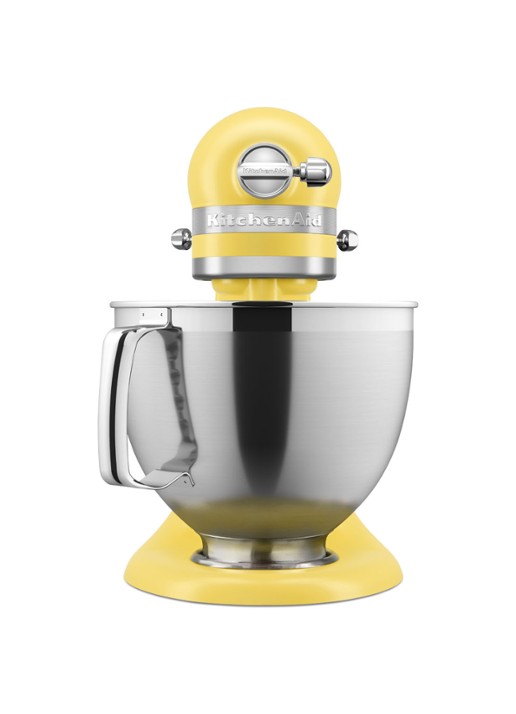 KitchenAid Colour Of The Year 2025 Artisan keukenmachine met kantelbare kop 4,7 liter 5KSM195PSEBT - Botergeel - voorkant 2 lichtgeel
