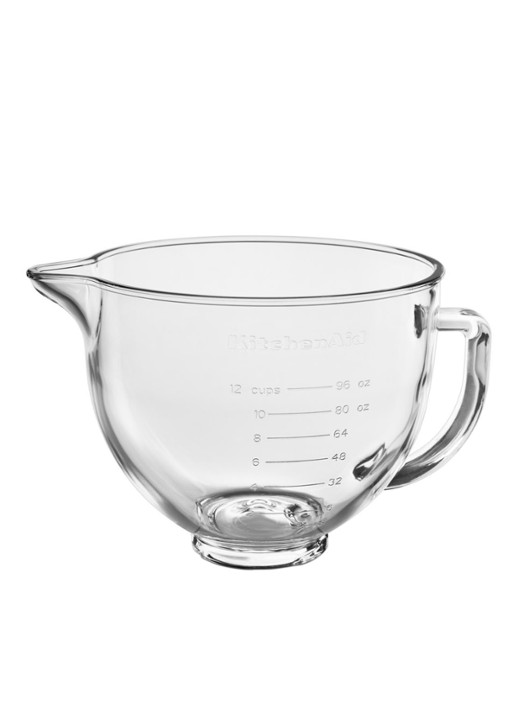 KitchenAid Glazen mengkom 4,7 liter - detail 3 transparant