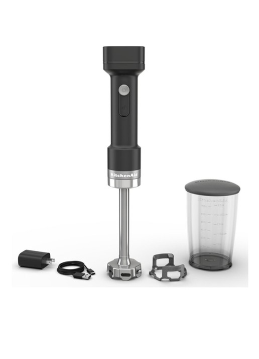 KitchenAid Go draadloze staafmixer 5KHBRV71BM - Zwart - voorkant 2 zwart