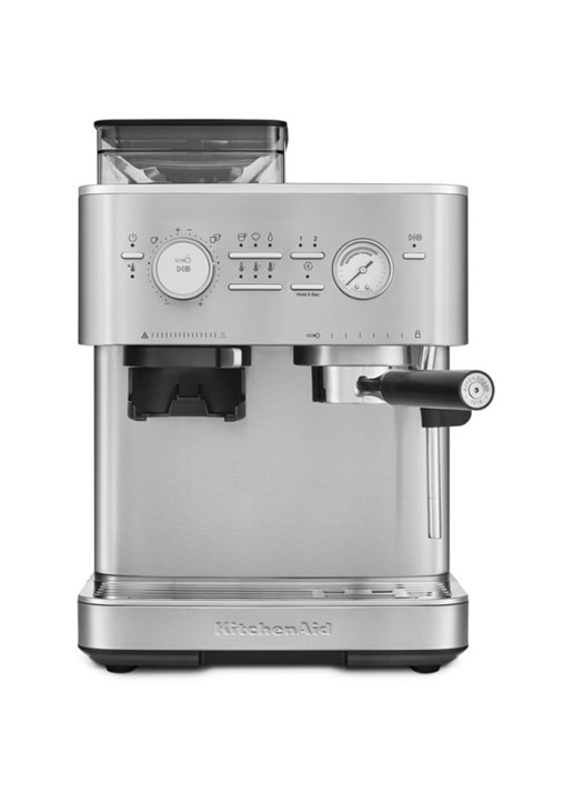 KitchenAid Halfautomatische espressomachine met koffiemolen - detail 6 metallic