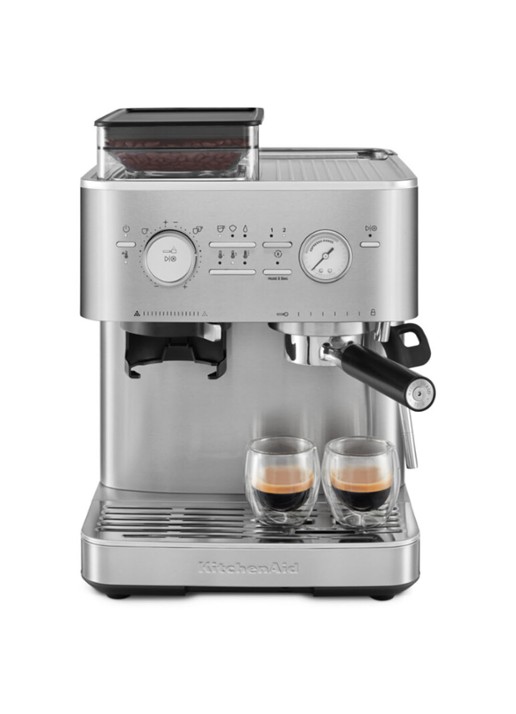 KitchenAid Halfautomatische espressomachine met koffiemolen - detail 7 metallic