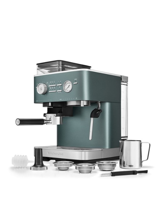 KitchenAid Halfautomatische espressomachine met koffiemolen - detail 5 groen