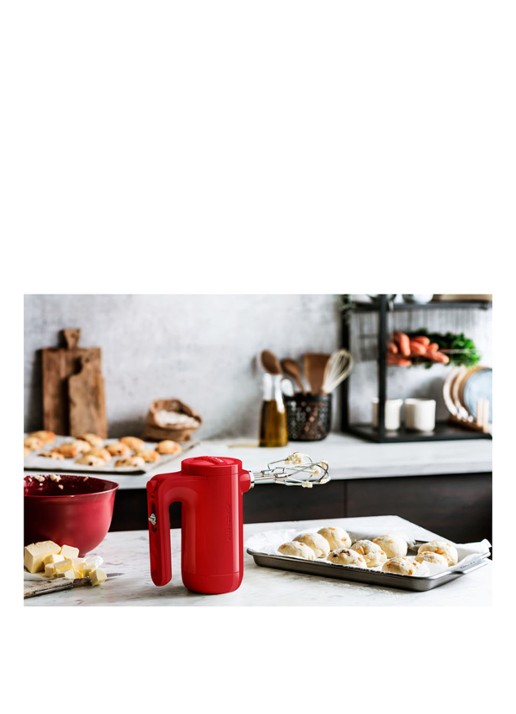 KitchenAid Handmixer 5KHMB732 - Keizerrood - voorkant 7 steenrood