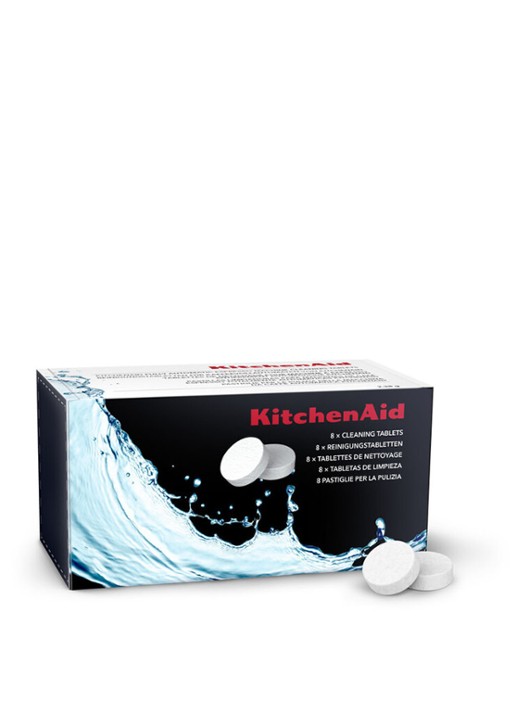 KitchenAid Reinigingstabletten set van 8 KESCT8 - achterkant transparant