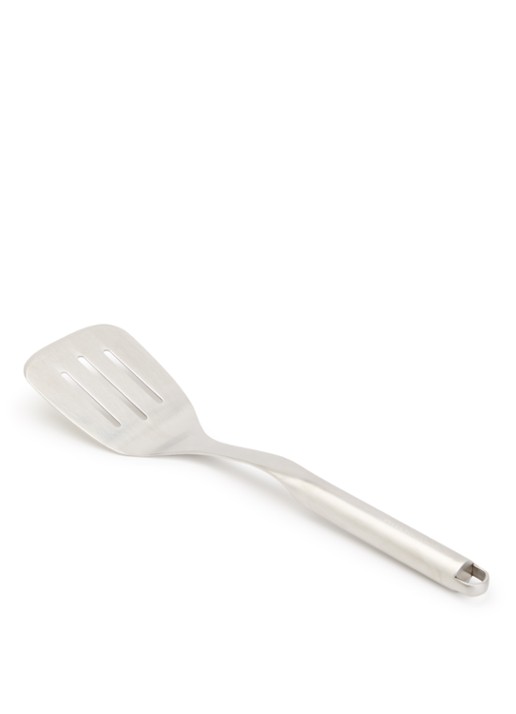 KitchenAid Slotted bakspatel 35 cm  - voorkant zilver
