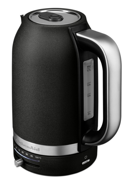 KitchenAid Waterkoker met temperatuurregeling 1,7 liter - voorkant 2 zwart
