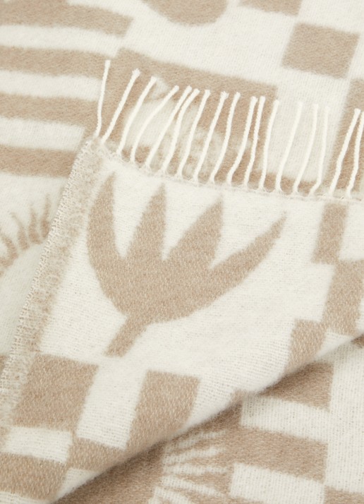 Klippan Moomin wiegdeken 130 x 200 cm - detail 3 beige