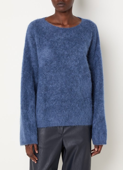 Knit-ted Amalia grofgebreide trui met boothals