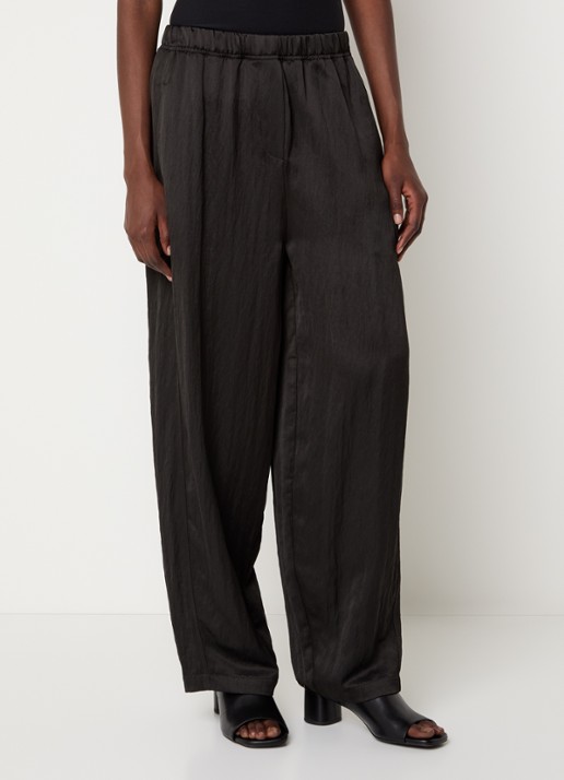 Knit-ted Camden high waist wide fit broek met steekzakken