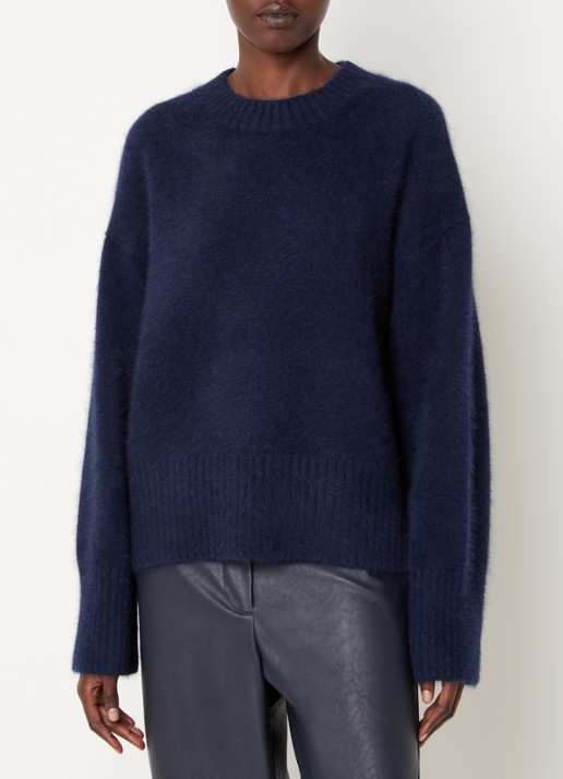Knit-ted Wolf grofgebreide trui met ronde hals
