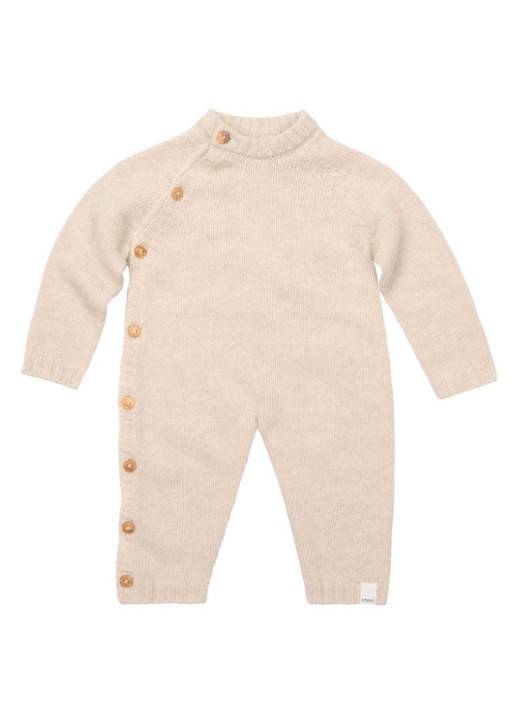Koeka Beja set van babypak met muts en sokken in giftbox 3-delig - detail 2 creme