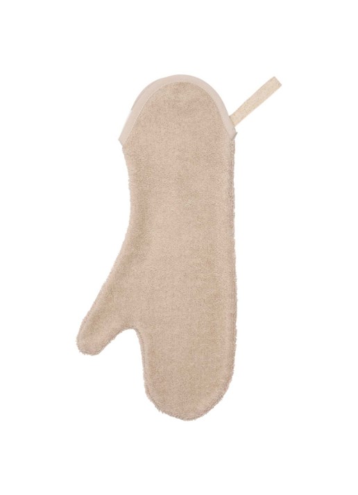 Koeka Dijon Daily Douche washand 42 x 18 cm - detail beige