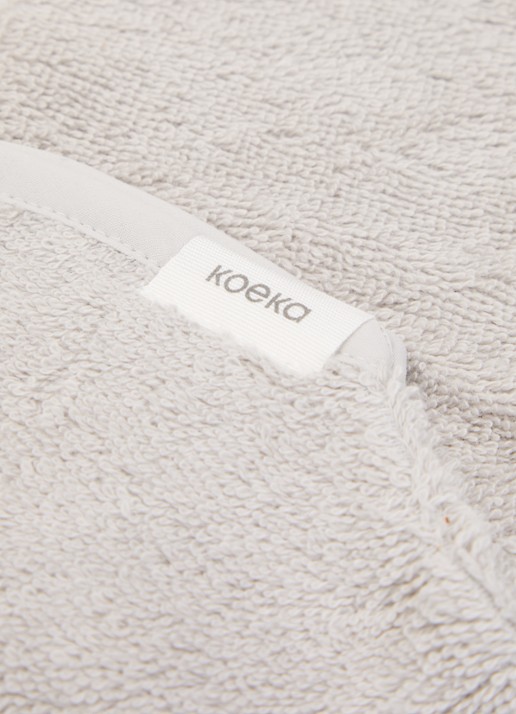 Koeka Dijon Daily Douche washand 42 x 18 cm - voorkant 2 lichtgrijs