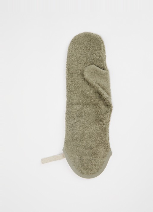 Koeka Dijon Daily Douche washand 42 x 18 cm - voorkant 2 olijfgroen